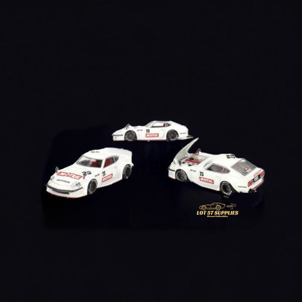 Mini GT x Kaido House Nissan Fairlady 240z Motul in White 1:64