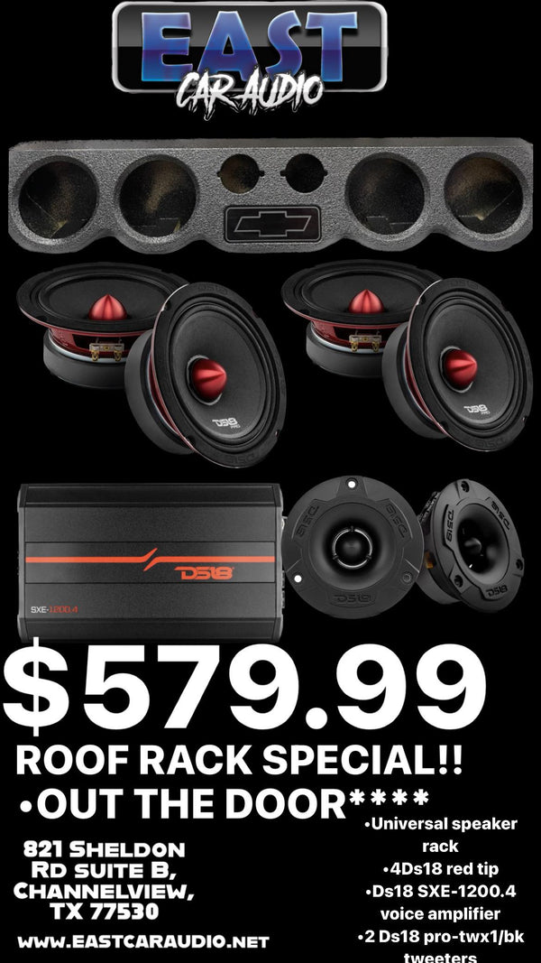 ROOF RACK Combo for GMC, Ford or Ram Single Cab, EXT Cab and Crew Cab