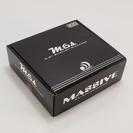Massive Audio M6S 6.5" Shallow Mid Bass Driver – 300W Max, 4 Ohm Pro Speaker