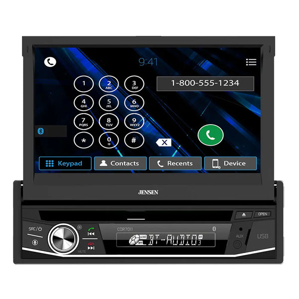 Jensen CDR7011 7″ CD/DVD Multimedia Receiver with Bluetooth – East