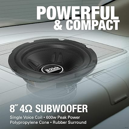 BOSS Audio Systems CXX8 8 Inch Car Subwoofer - 600 Watts Maximum
