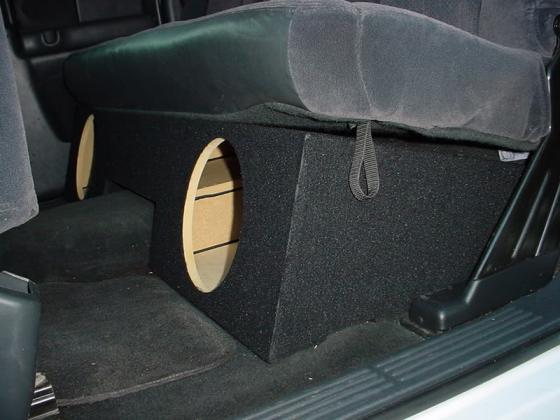 Silverado Extended S10 Crew Cab Subwoofer Box Extended Cab