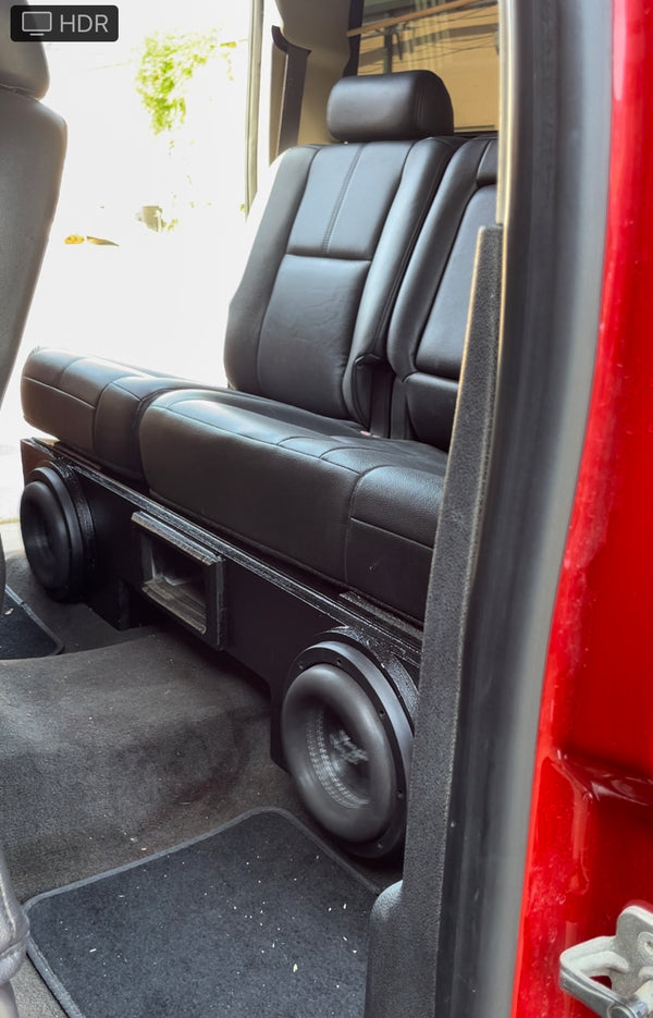 Seat 2015 Gmc Sierra Crew Cab Subwoofer Box ECA Chevy Silverado