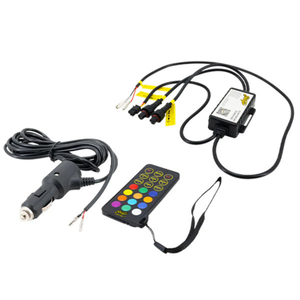 Stinger 4ft Dynamic LED Whip Light & 8pc RGB Dynamic Rock Light