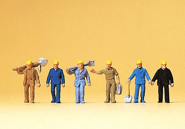 Preiser 79096 N Scale Railroad Personnel -- Track Maintenance Workers ...