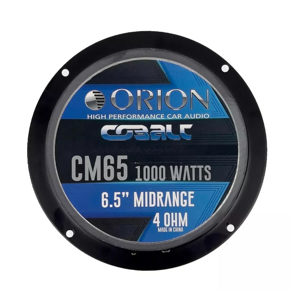 Orion CM65 Cobalt Series 1000W Max 4-Ohm Car Audio Midrange Speakers (Pair)