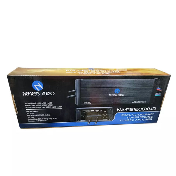 Nemesis Audio NA-PS1200X4D 4-Channel 1200W Class-D Marine