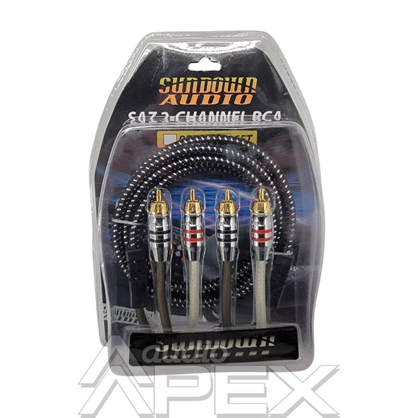 Sundown Audio 6 ft. 2 Channel High Quality RCA Interconnect Cables (SA