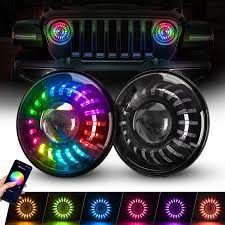 Jeep LED Headlights with Integrated DRL Turn Signal