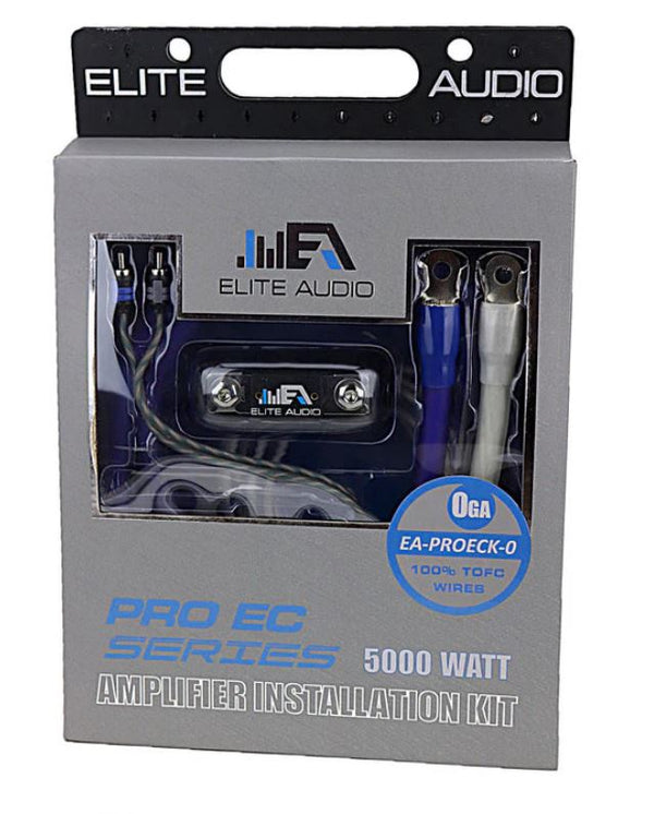 Ec Pro Elite Audio EA-PROK0-EC Pro EC All Copper 0 Ga Amp Install Kit – East ...