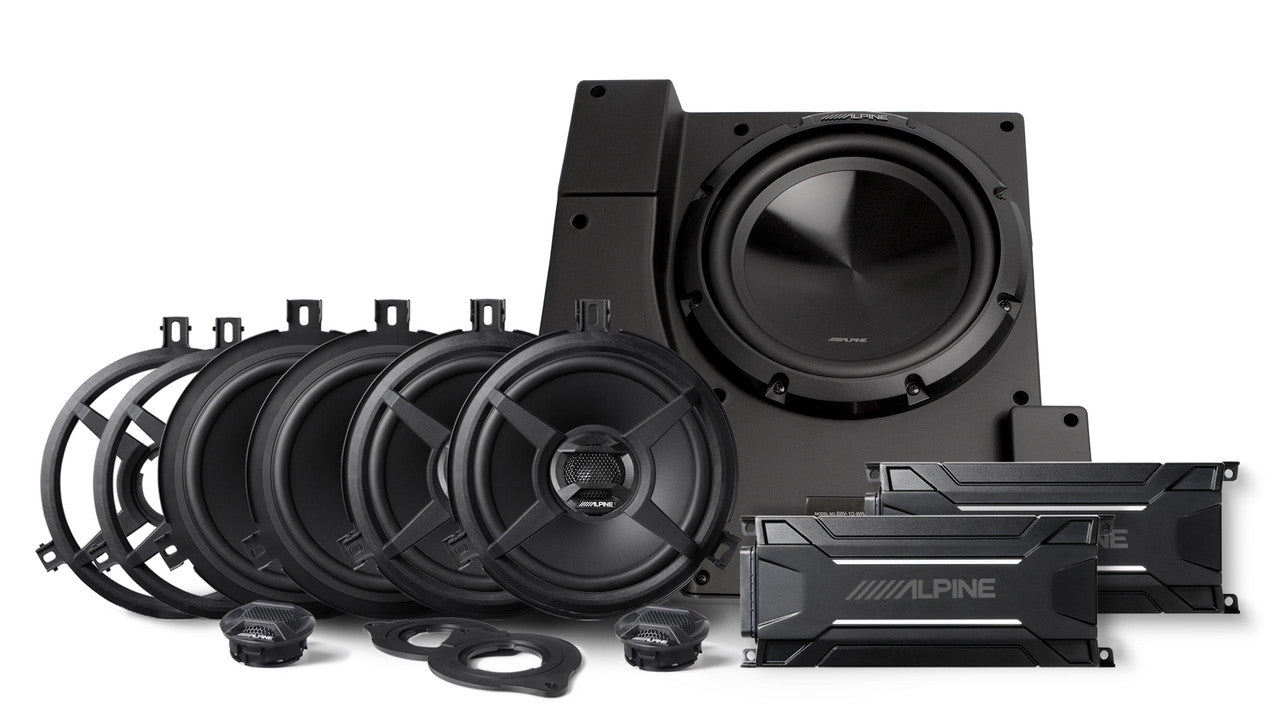 Alpine PSS-22WRA Jeep Wrangler JK Unlimited Weather Resistant Sound Sy ...