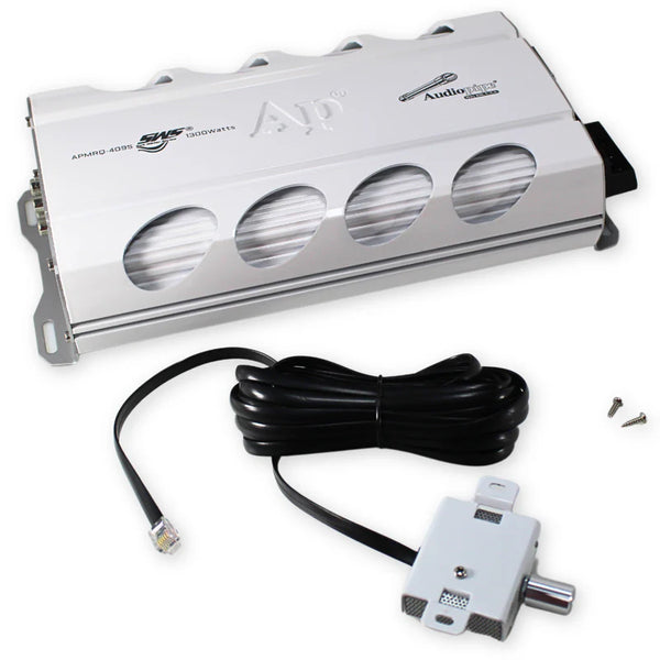 1300 Watt 2-Ohm 4-Channel Mini Mosfet Marine Amplifier w/ Remote Bass ...