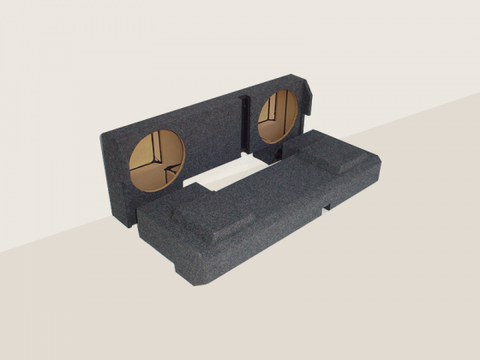 2001-2007 Chevy Crew Cab HD Downfire Sub Box 2X10 Carpeted – East