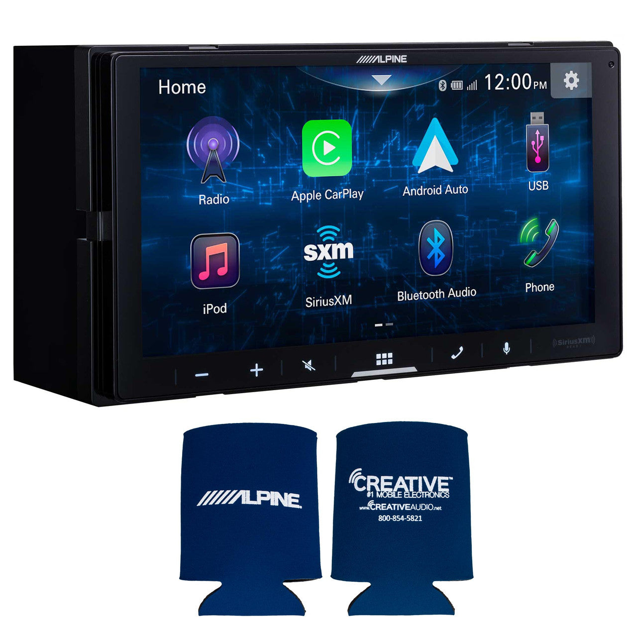 Alpine iLX-W670 Digital Multimedia Receiver & 2 Pairs Alpine S2-S68 Ty ...