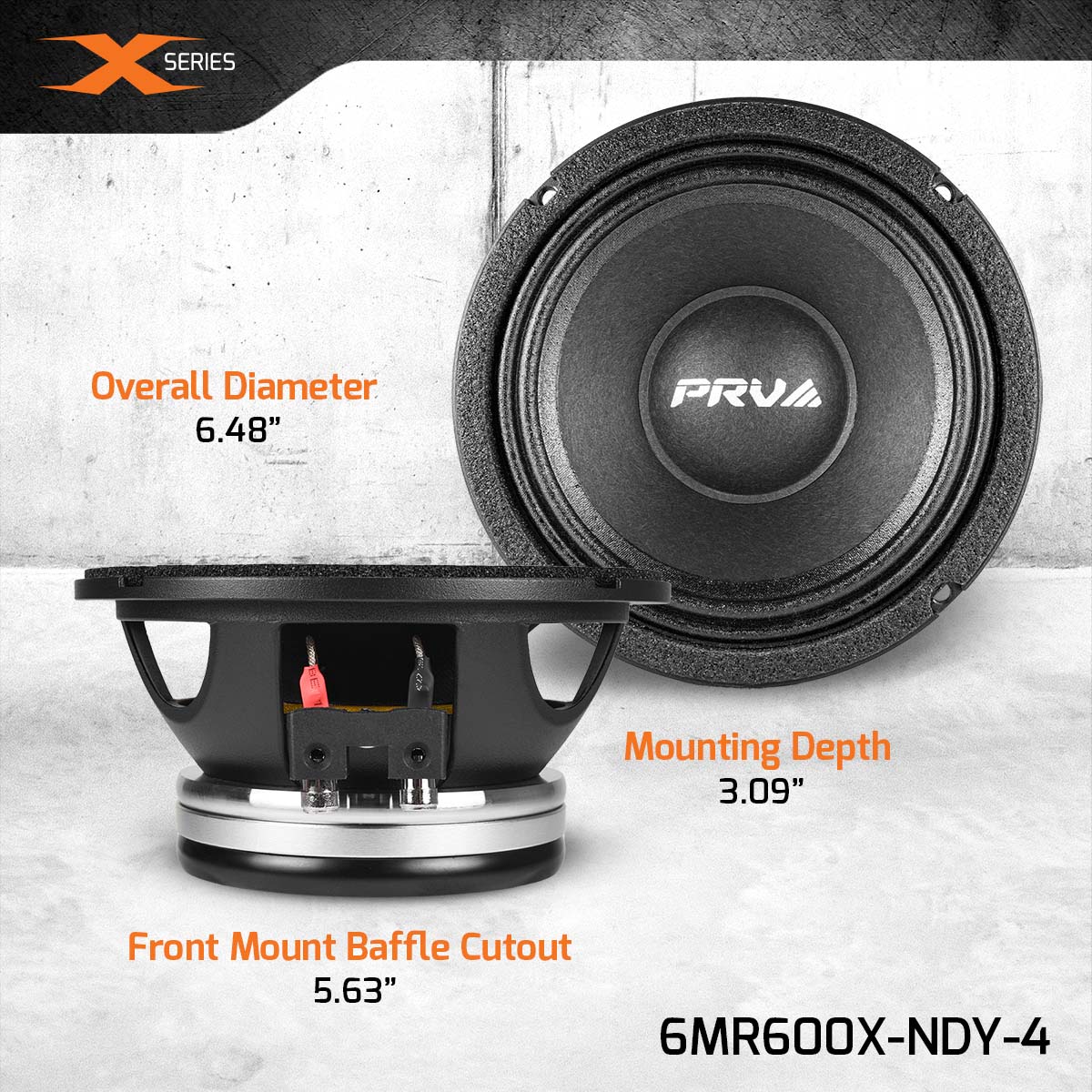 Prv Audio Backpack PRV Audio 6MR600X-NDY-4 6.5