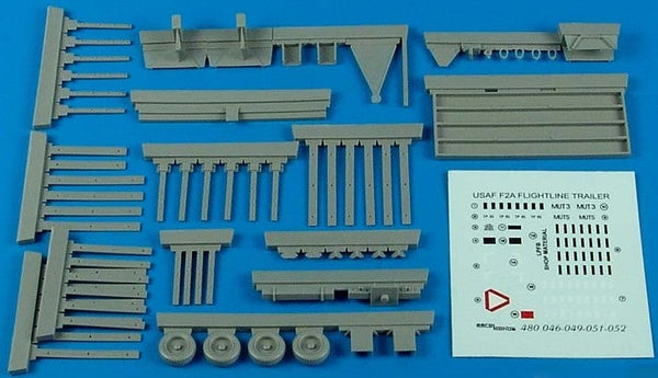 Aerobonus 480049 1/48 USAF Flightline F2A Steel-Type Platform Trailer ...