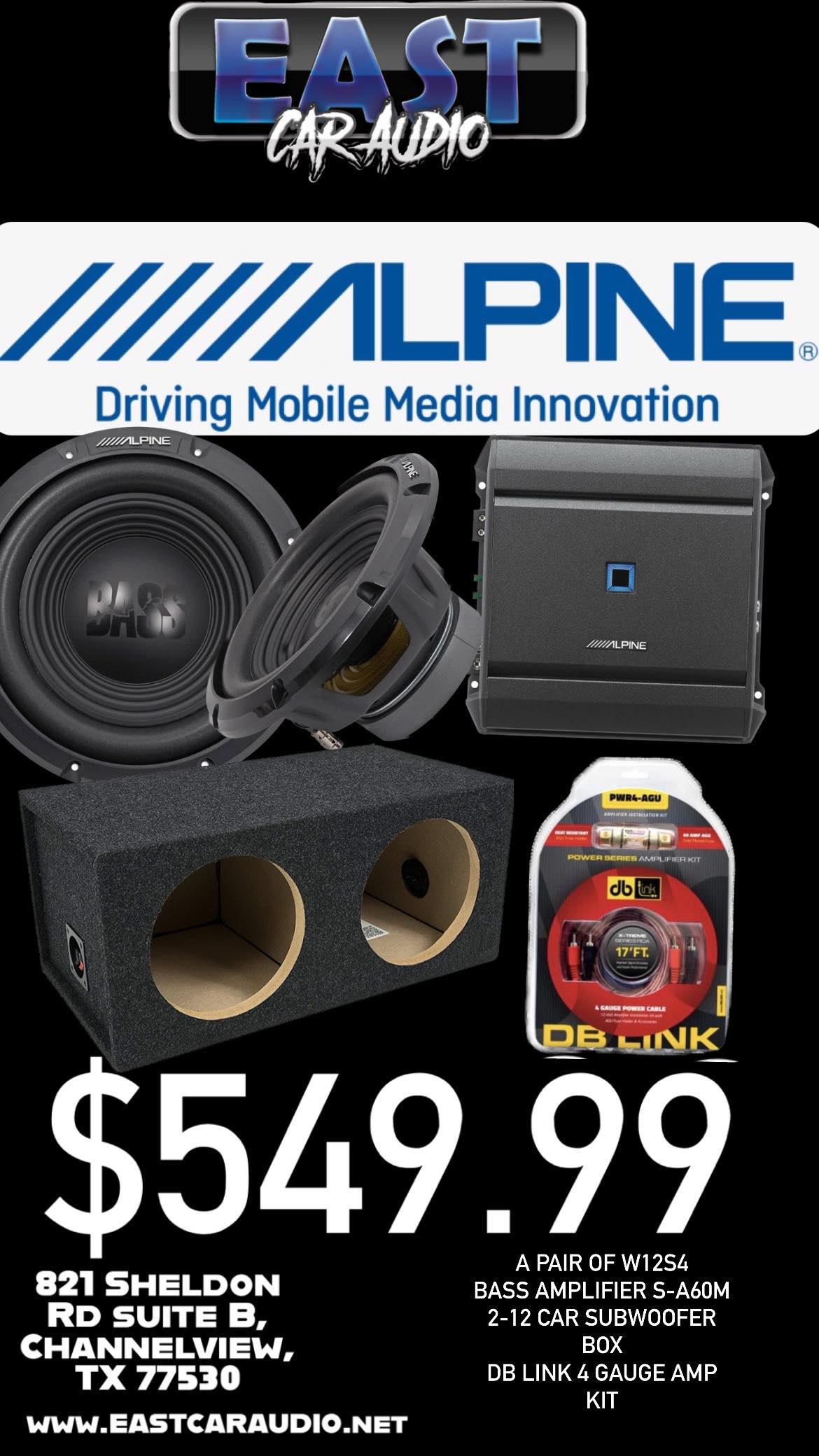 ALPINE subwoofer Combo CAR – East Car Audio