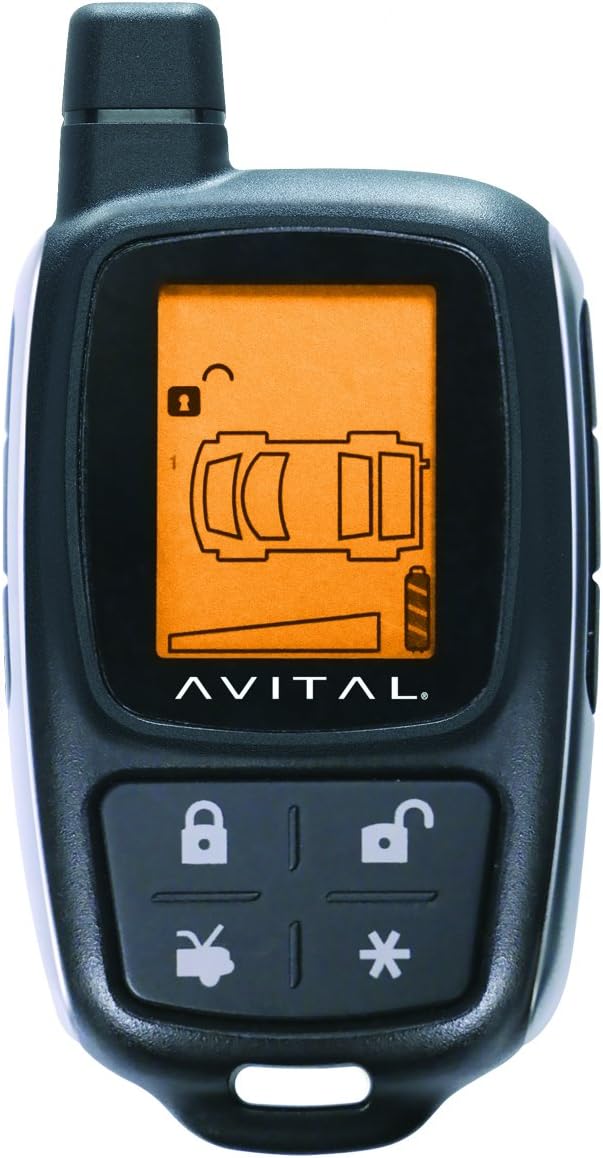 Avital 7345L 2-Way LCD Remote For Avital 5305L Alarm & Start System – New, 1 Remote