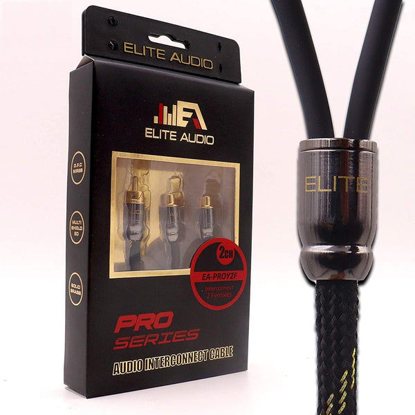 Elite Audio Pro Series RCA Cable Y-Adapter - Single male to Dual Femal ...