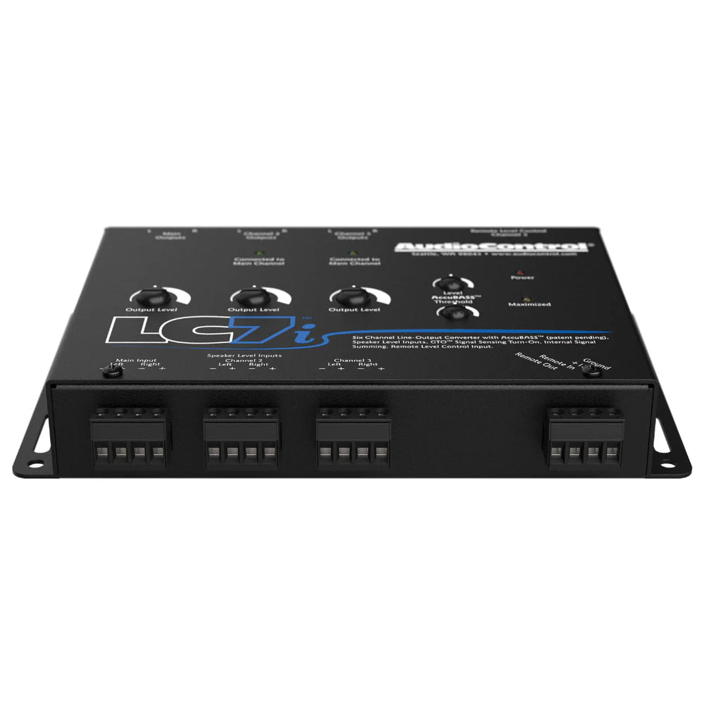 AudioControl LC7i-Pro 6-Channel Line Output Converter — Bass Restoration, Remote Included