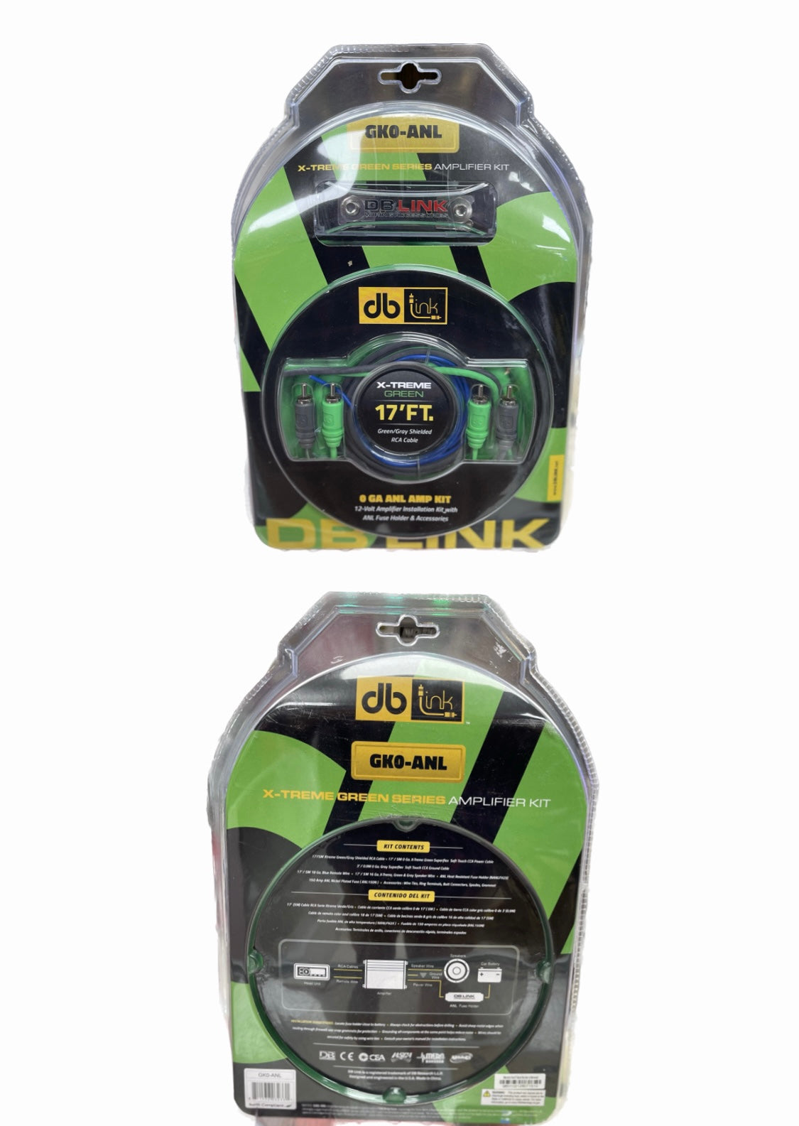 DB Link Amp Kit 0GA ANL Xtreme Green