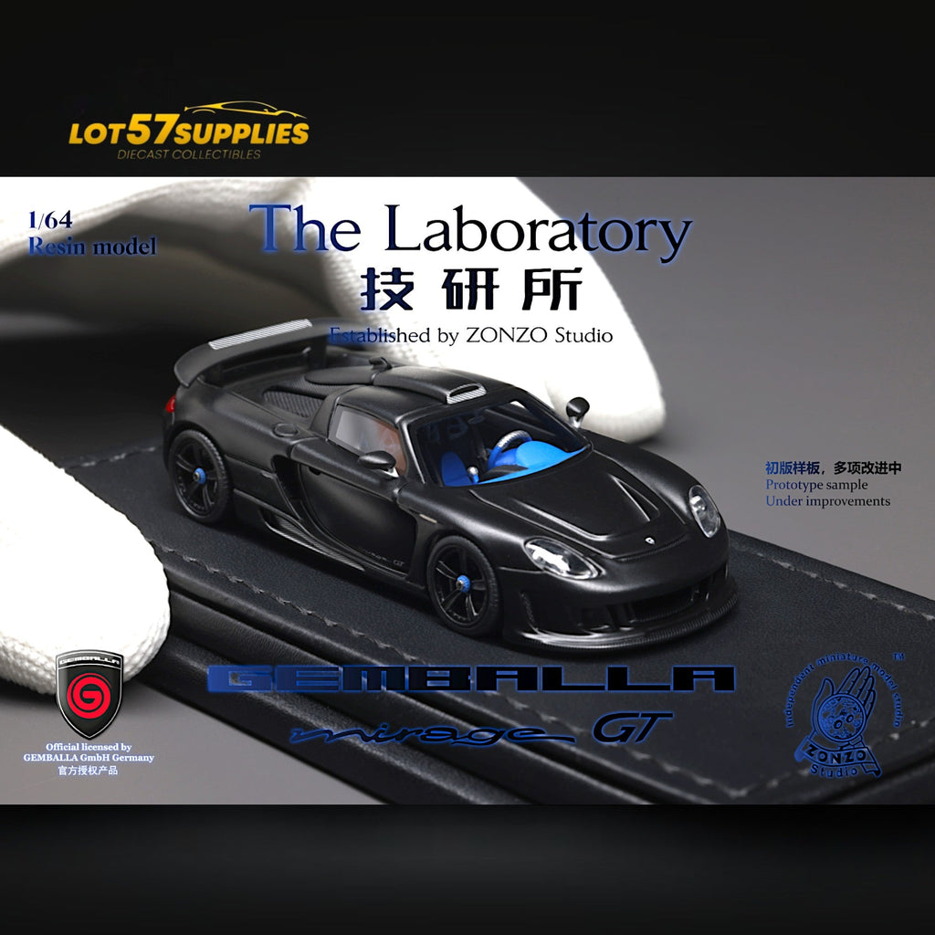 Pre-Order) The Laboratory X ZONZO Gemballa Mirage GT MATTE BLACK 1