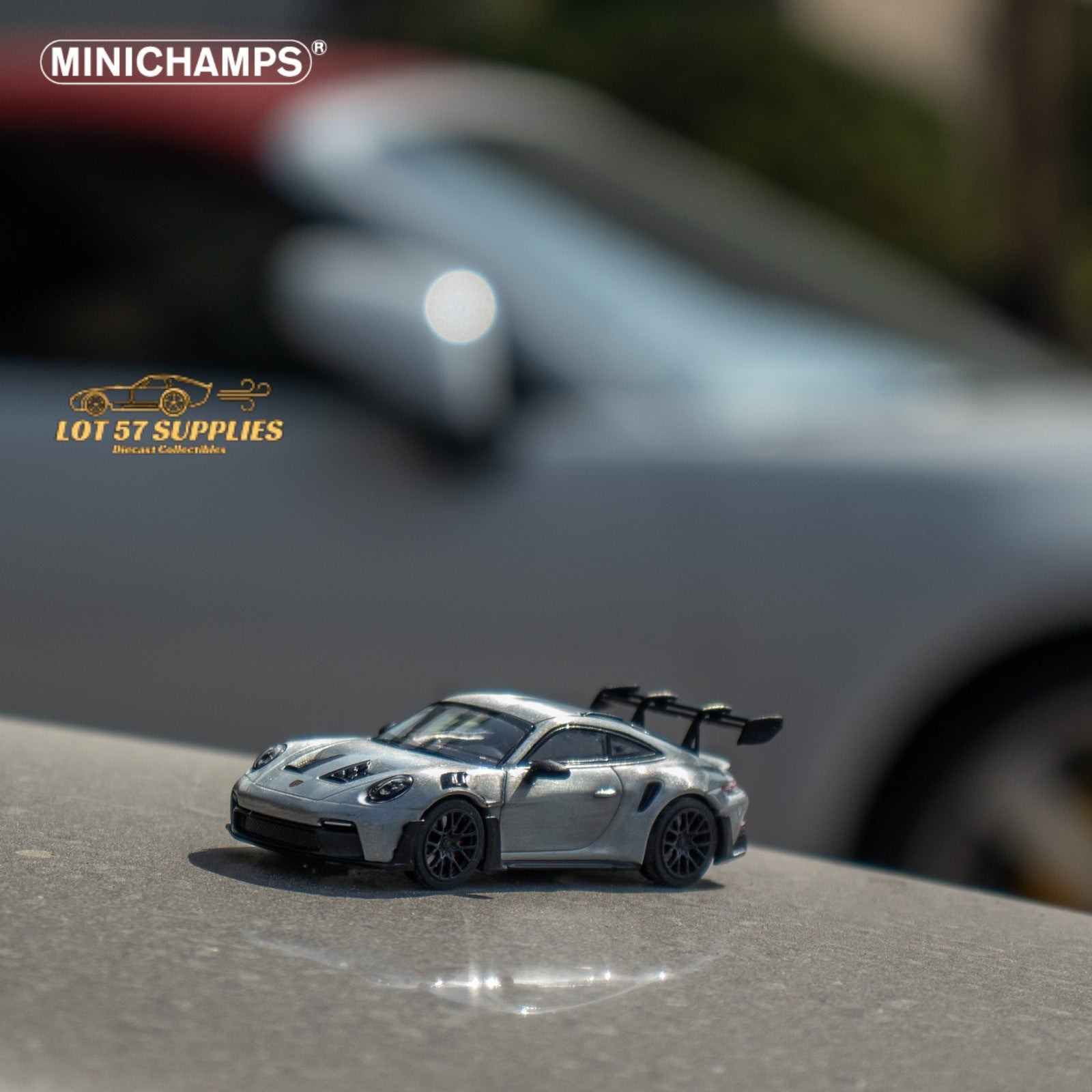 Minichamps X CLDC Exclusive Porsche 911 GT3 RS in Raw Silver