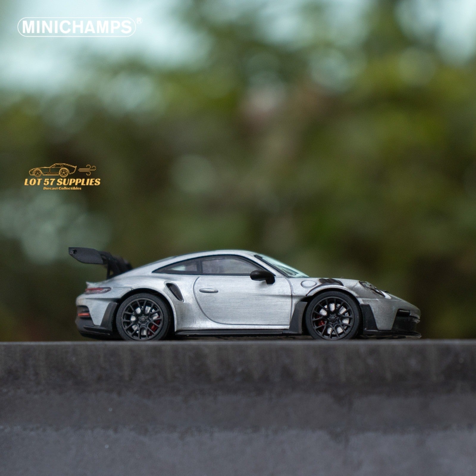 【希少1536台限定】MINICHAMPS  3-Series シルバー Minichamps X CLDC Exclusive Porsche 911 GT3 RS in Raw Silver
