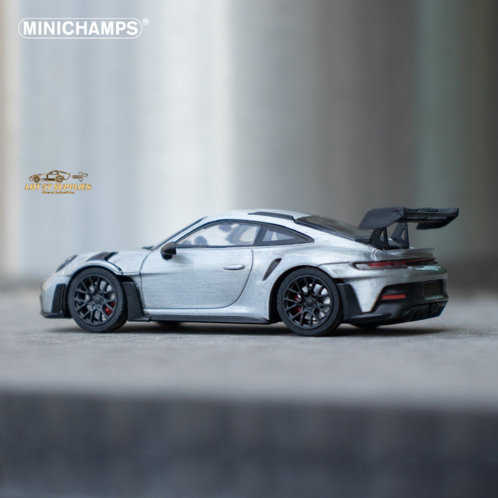 Minichamps X CLDC Exclusive Porsche 911 GT3 RS in Raw Silver