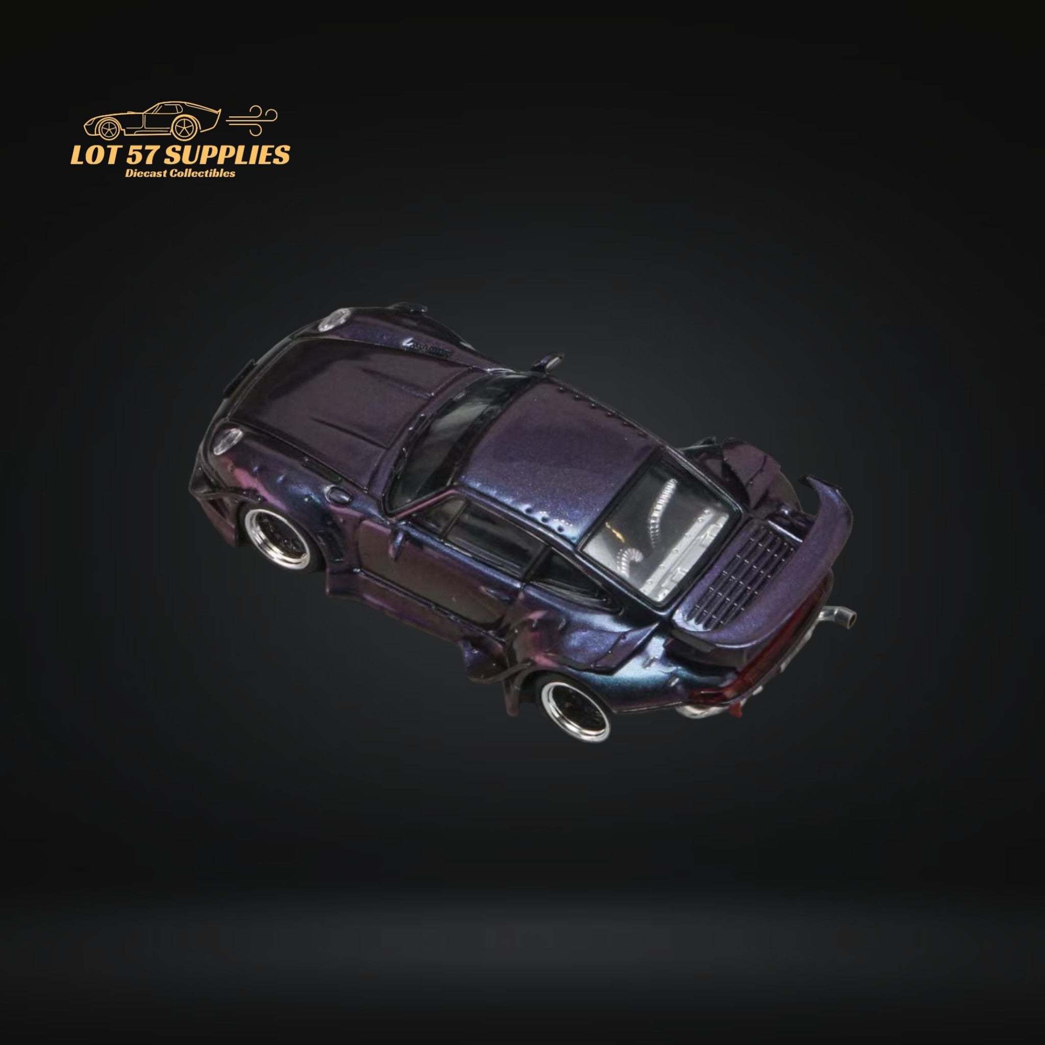 Street Weapon Porsche RWB 993 Chameleon Purple Low Wing 1:64 – East Car ...