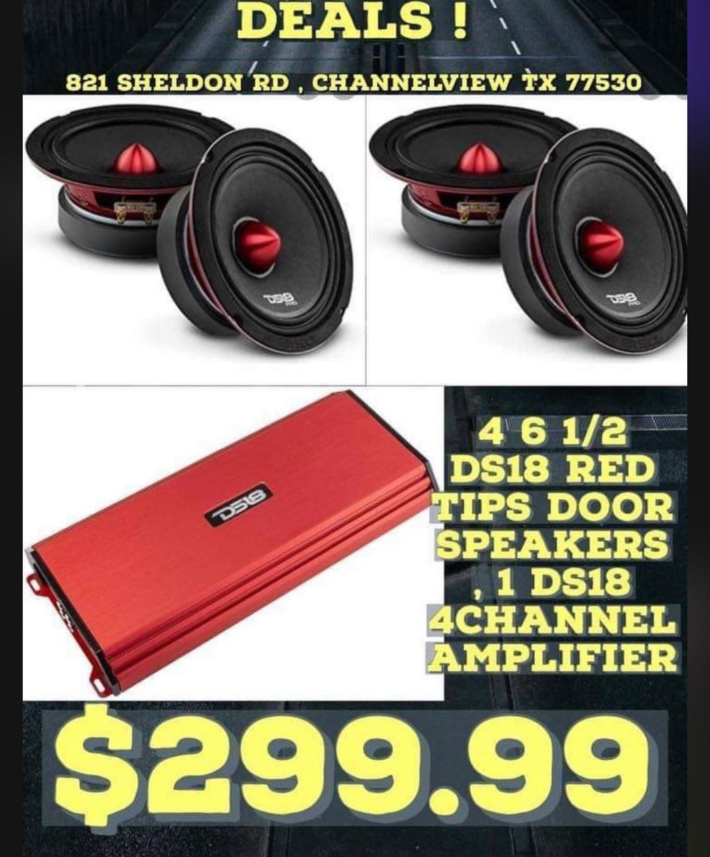 DS18 Red Tip Combo – East Car Audio