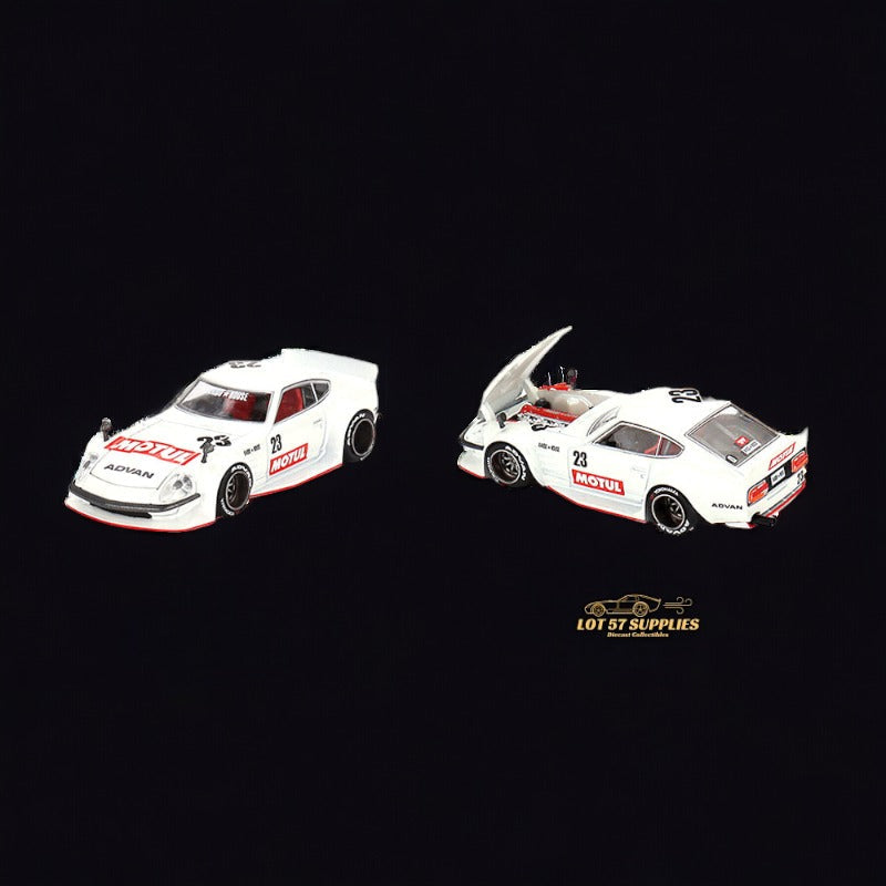 Mini GT x Kaido House Nissan Fairlady 240z Motul in White 1:64