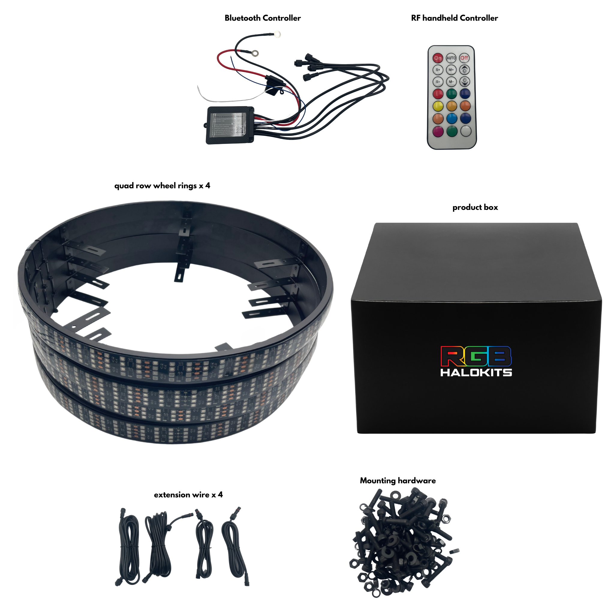 Quad 4 Row LED Wheel Ring Kit | Flow Series – East Car Audio
