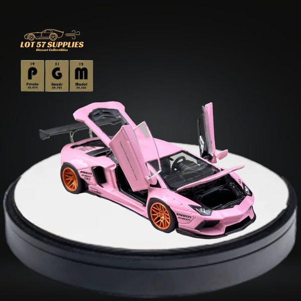 (Pre-Order) PGM Lamborghini Aventador LP700-4 LBWK Pink Fully Openable ...