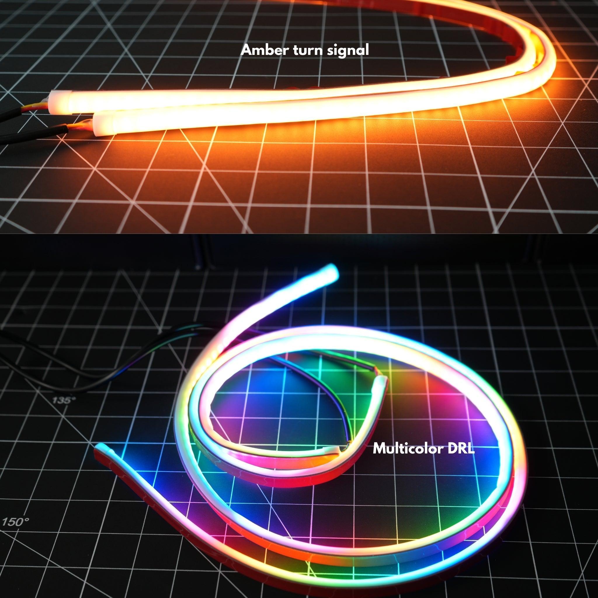 Universal Flexible DRL Tube Diffused Strips | Multicolor – East Car Audio
