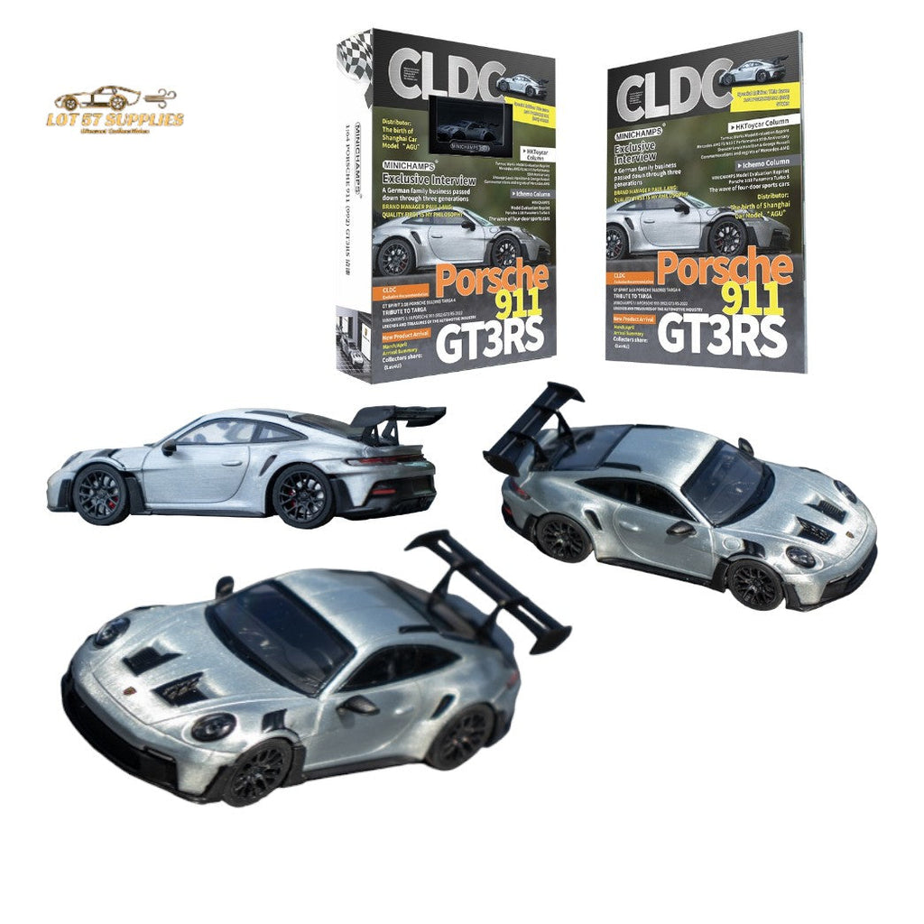 Minichamps X CLDC Exclusive Porsche 911 GT3 RS in Raw Silver
