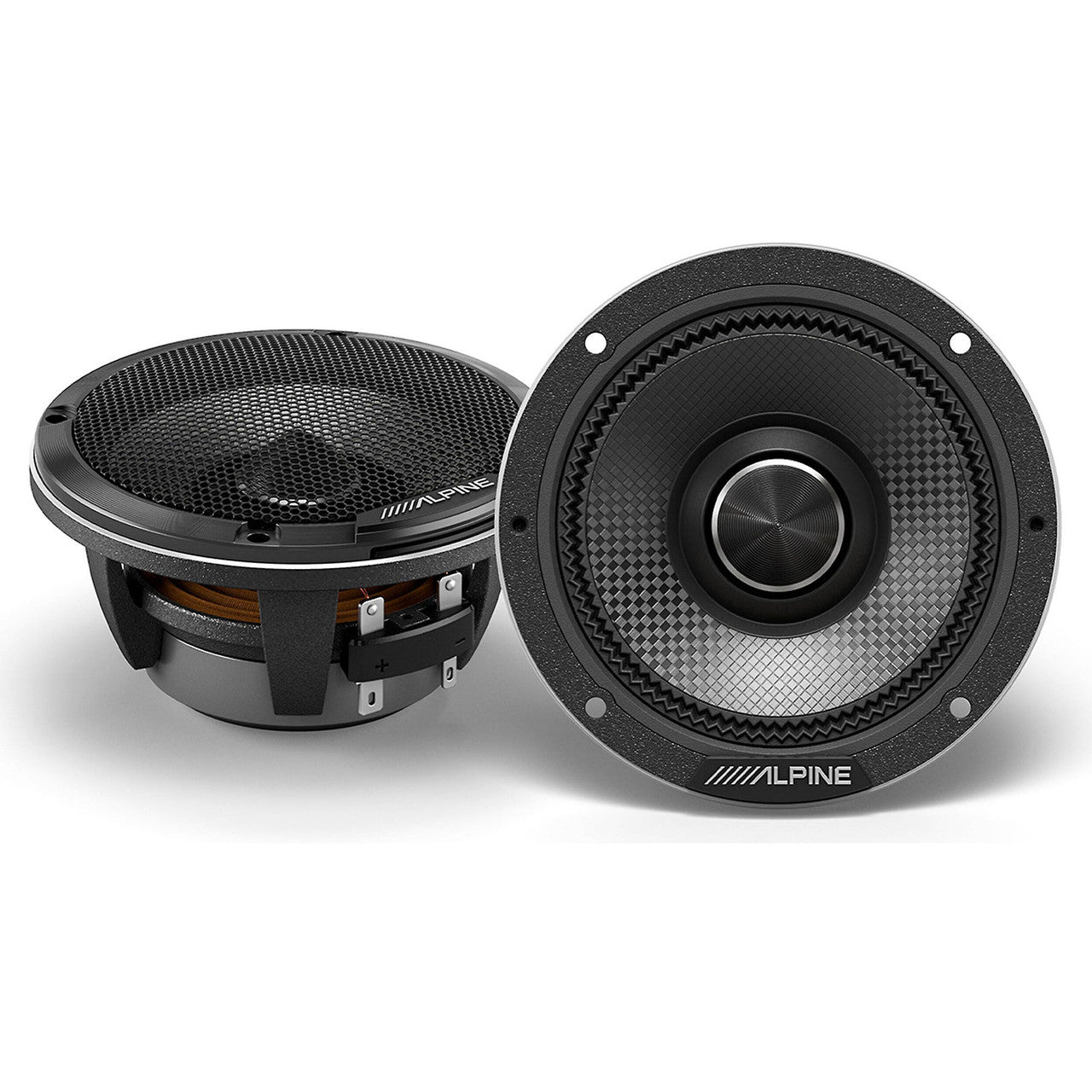 Alpine HDZ-653 Status Hi-Res 6.5” 3-Way Component Speaker Set with Alp ...