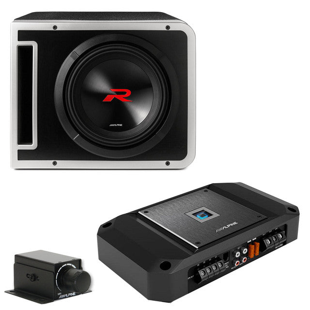 Alpine R2-SB10V 10-inch R-Series Halo Preloaded Sub Enclosure with Pro ...