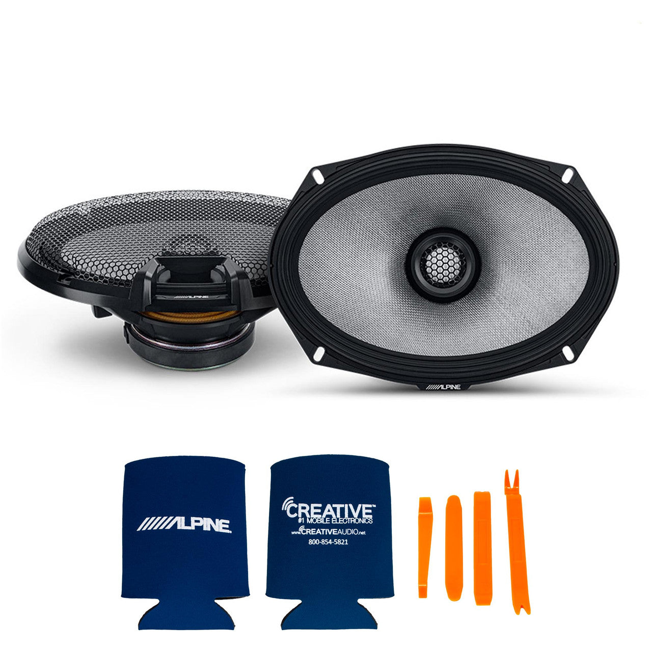 Alpine R2 Speaker Bundle -Two Pairs of R2-S69 6x9