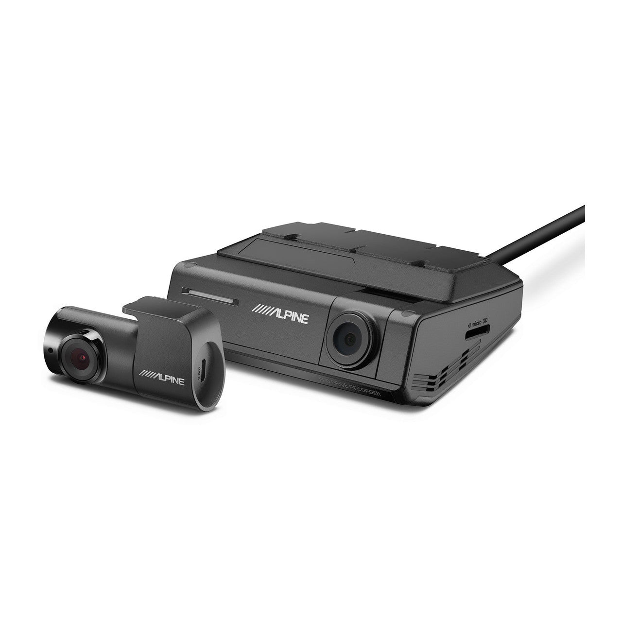 Alpine RUX-H02 Bass Knob & DVR-C320R Premium 1080P Night Vision Dash C ...