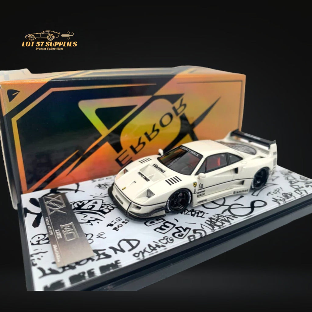 1/64 404 ERROR　LBWK F40 限定399 Error404 F40 LBWK White 1:64 Resin Limited to 399 PCS – East Car Audio