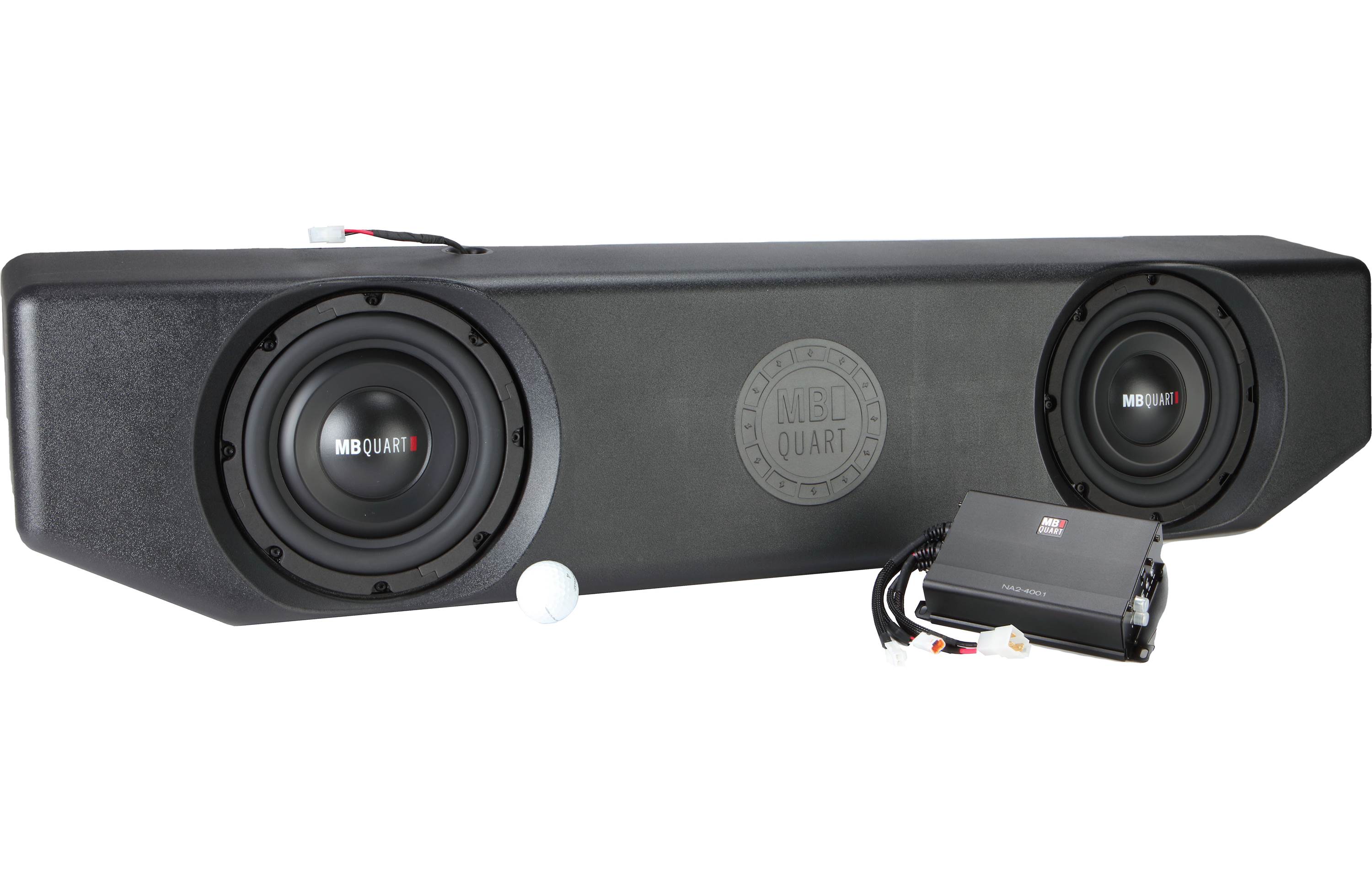 Sub Mb MB Quart MBQJT-SUBA-1 Custom underseat enclosure with two 8