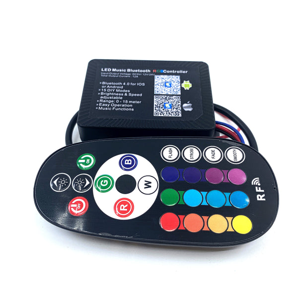 Highland Series RGB+W Bluetooth Control Box and RF Remote – East Car Audio