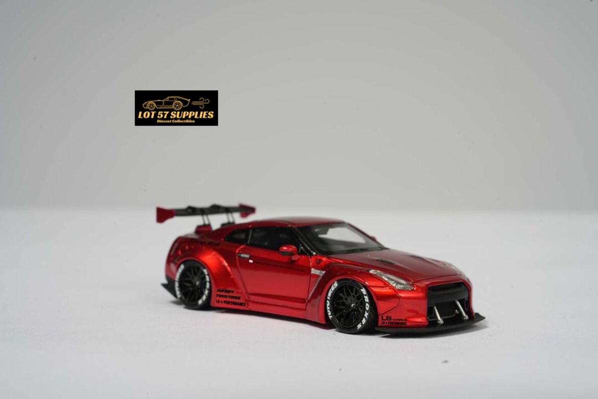 Error404 LB-Works Nissan Skyline GT-R R35 Fighter Grey / Candy Red