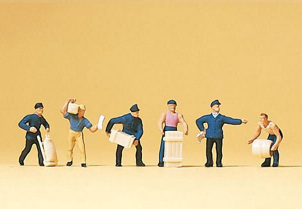 Preiser 79016 N Scale Railroad Personnel -- Freight Loaders – East Car ...