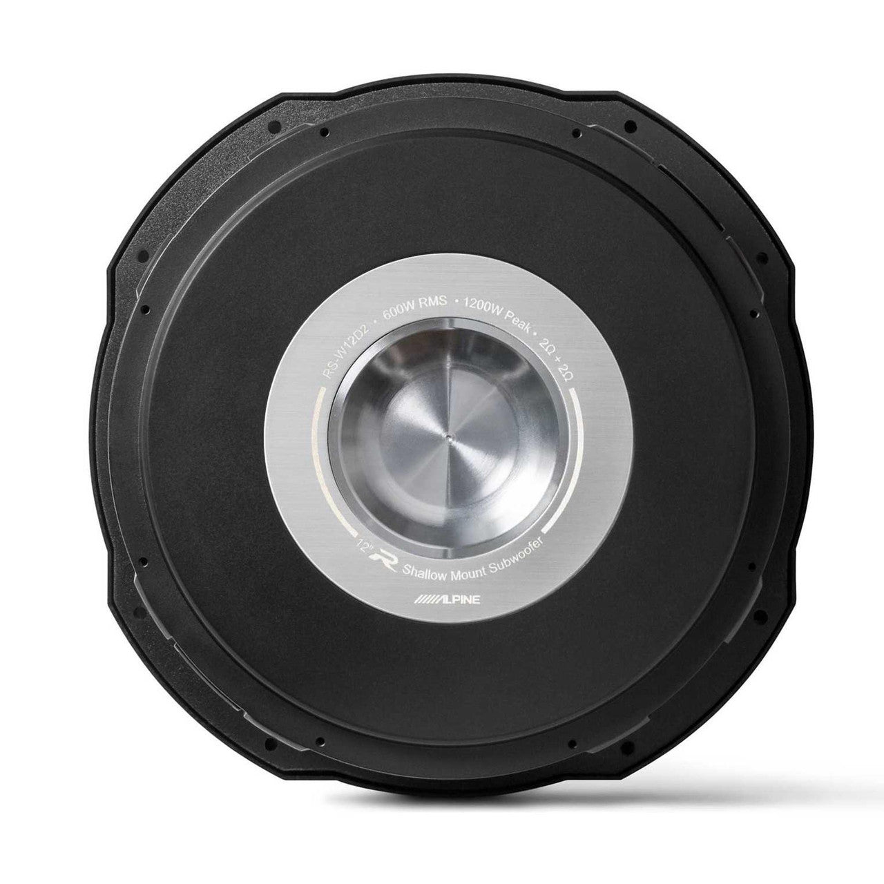 Alpine (2) RS-W12D4 12-inch R-Series Shallow Subwoofer Dual 4 Ohm & Gr ...