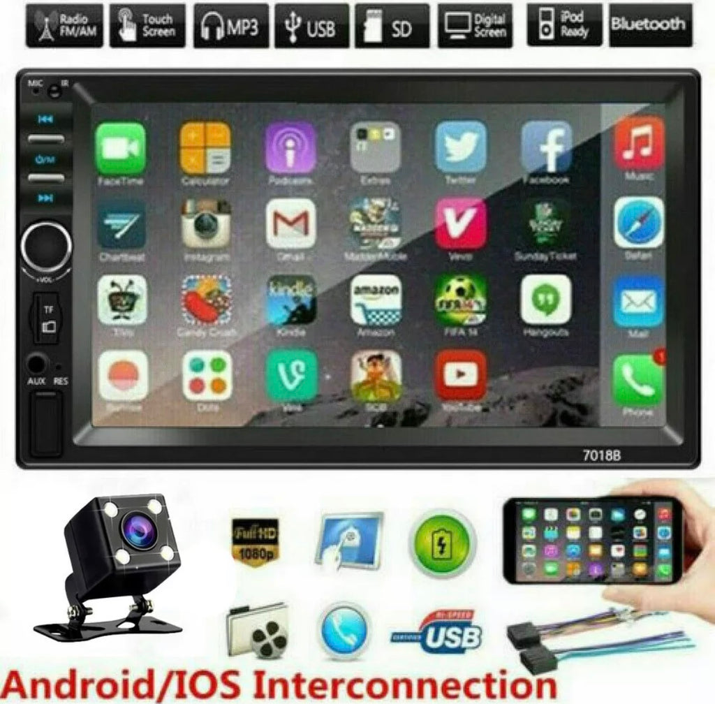 ECA MP5 7” Touch Screen Car Stereo with Netflix and YouTube Support