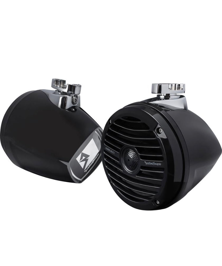Rockford Fosgate RM1652W-MB 6-1/2" mini wakeboard tower speakers (Black)